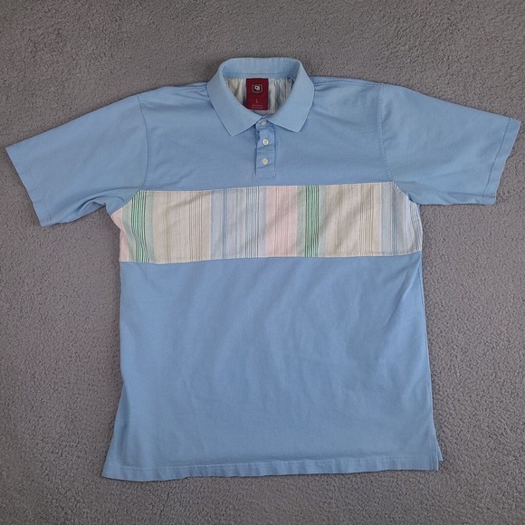 Vintage Def Jam University Polo Shirt Mens Large Blue Rap‎ Hip Hop Short Sleeve - Picture 1 of 16
